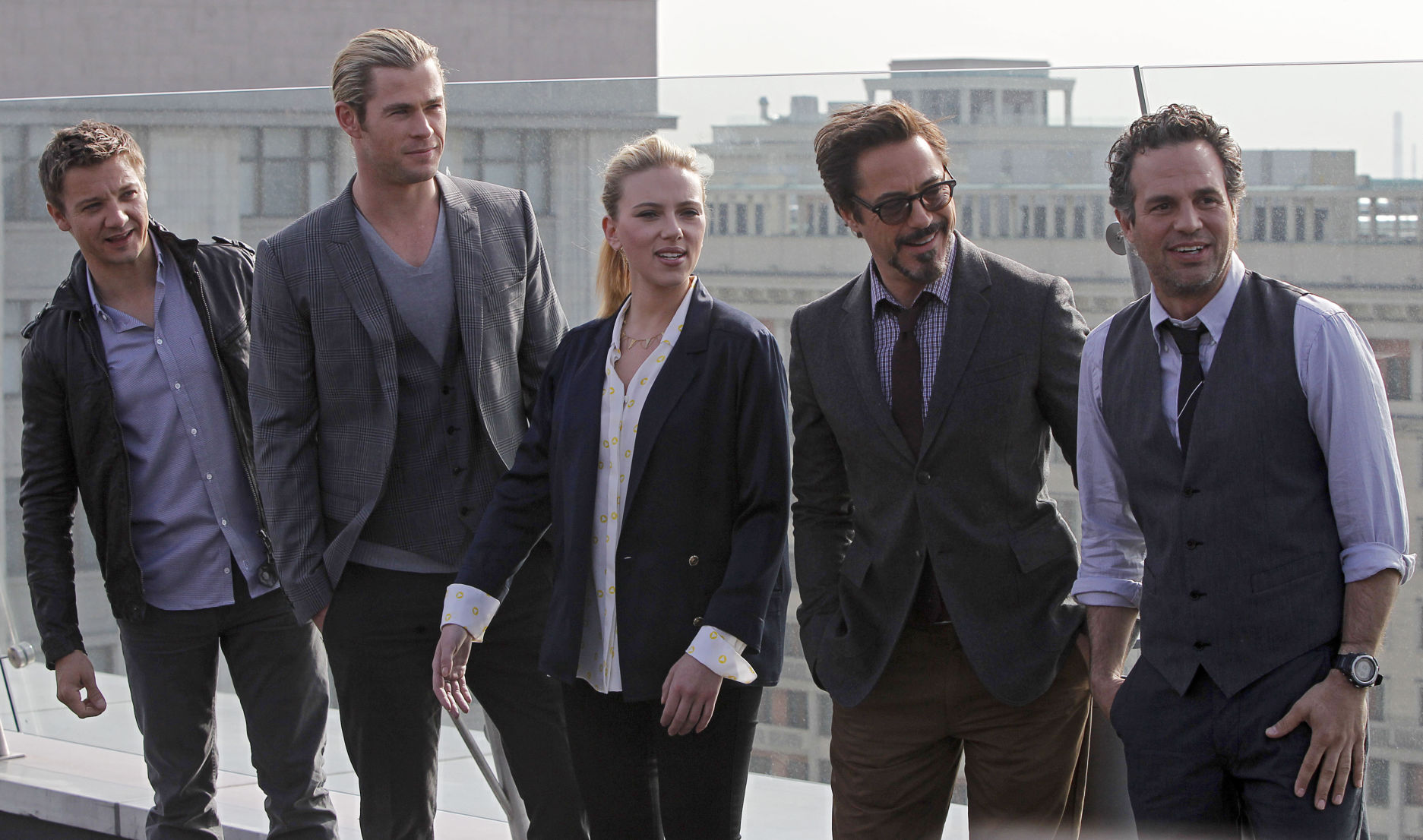 Scarlett Johansson, Robert Downey Jr., Chris Hemsworth, Mark Ruffalo